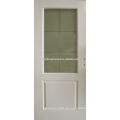 Weißer innerer halber Tür-Entwurf mit ausgeglichenem Glas